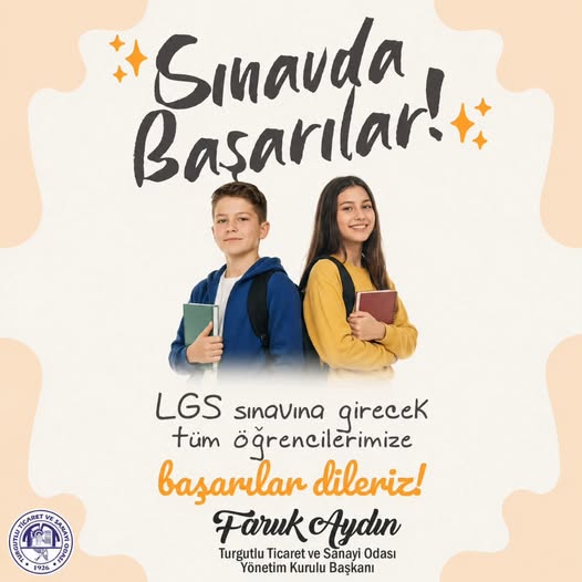 Faruk Aydın’dan LGS Öncesi Öğrencilere Başarı Mesajı