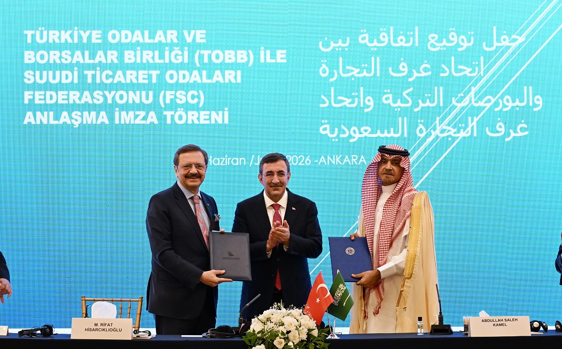 TOBB ile Suudi Arabistan Odalar Federasyonu arasında İşbirliği Mutabakat Zaptı imzalandı